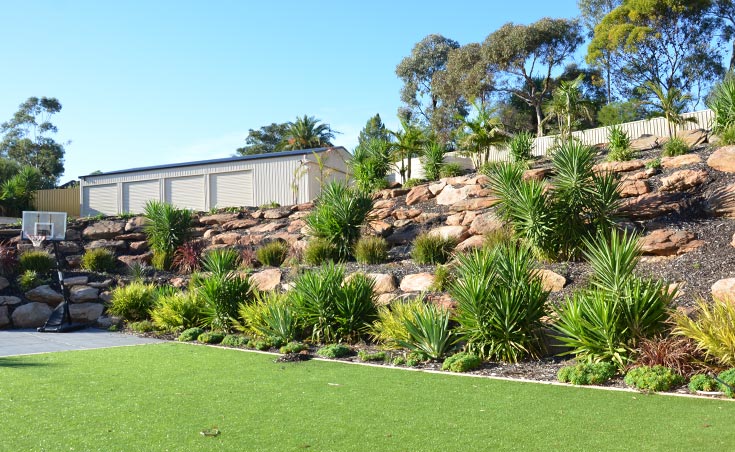 Garden Landscaping Ideas For Sloping Gardens Adelaide.