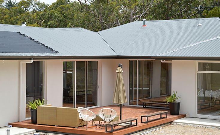 Timber Decking Area After