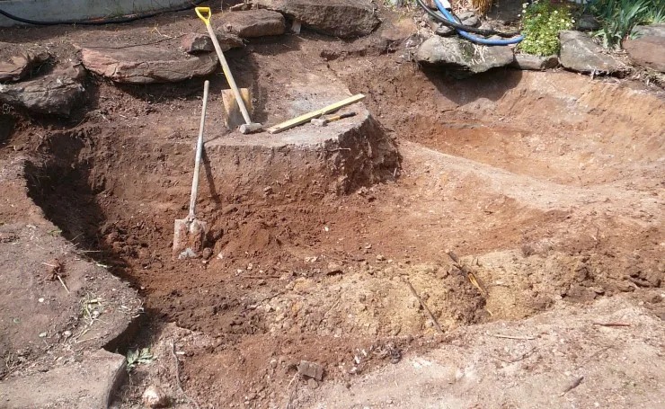 Excavation of Pond