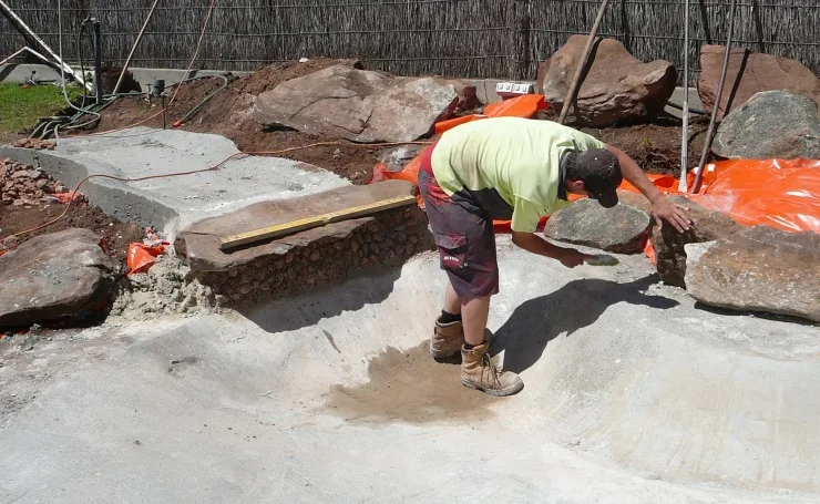Concreting Pond