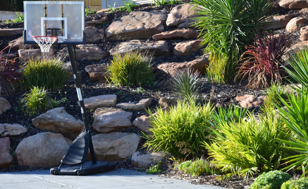 Moss Rock Retaining Walls