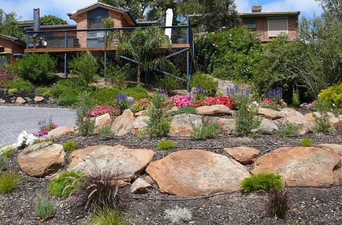 Low Maintenance Front Garden Landscaping Panorama