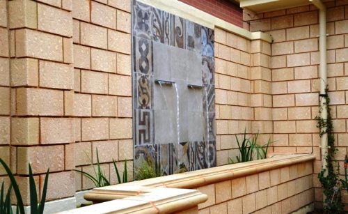 Courtyard Water Feature Wall Adelaide