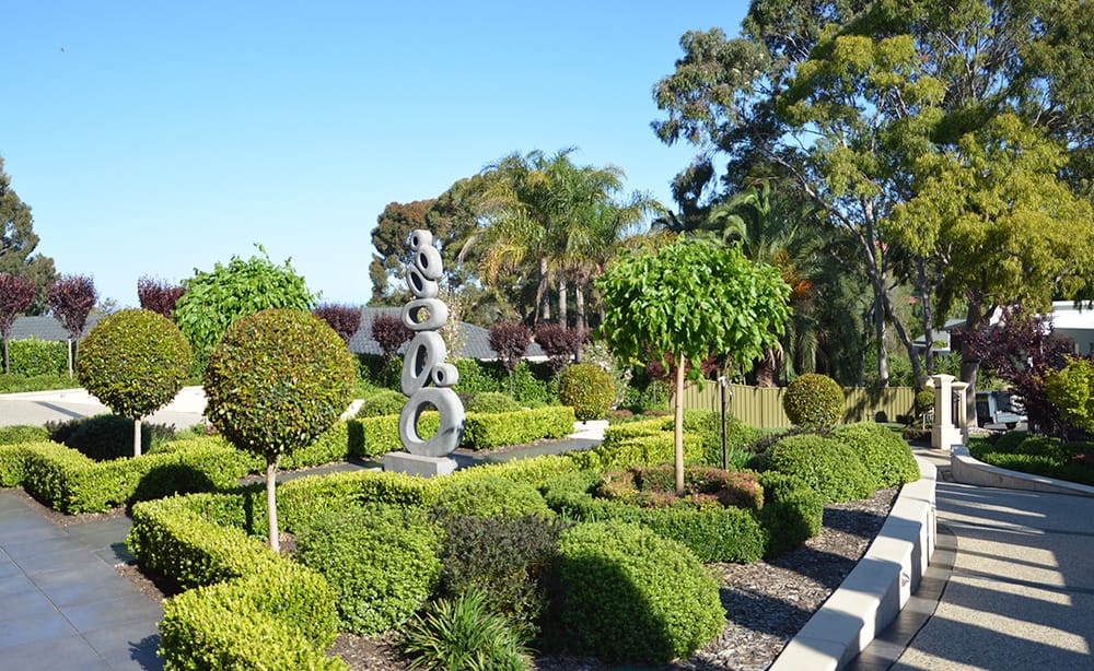 Feature Raised Garden Bed Entrance Provides Picturesque Scenery