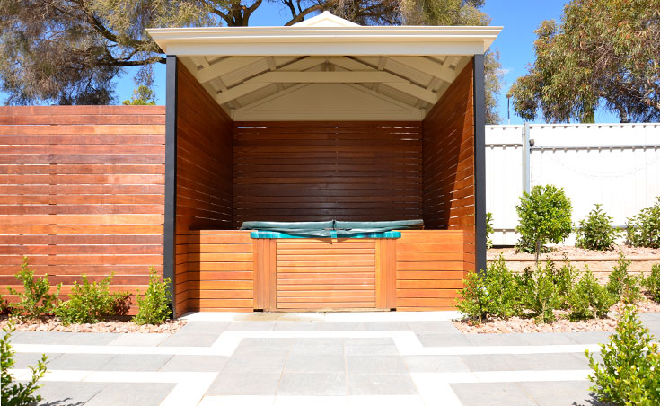 Spa Area After Landscape Design