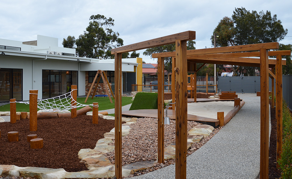 Child Care Centre Landscaping | Misting Arches Child Care Centre Landscaping | Misting Arches