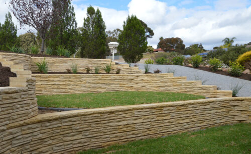 Natural Impressions Flagstone Concrete Block Retaining Walls