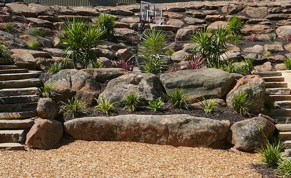 Moss Rock Retaining Walls Adelaide